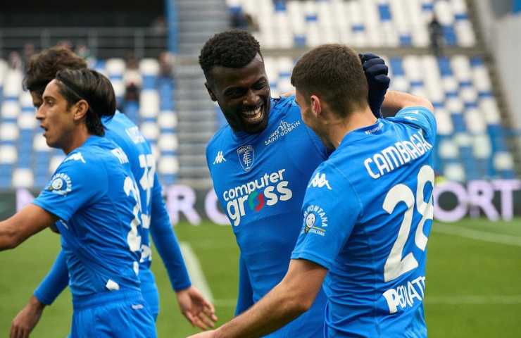 Niang esulta con l'Empoli