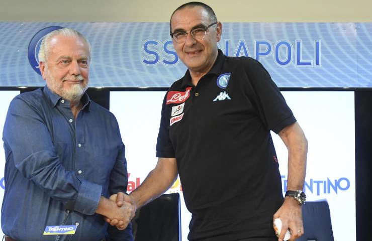 Aurelio De Laurentiis e Maurizio Sarri