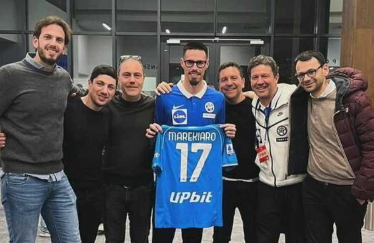 Marek Hamsik con la nuova maglia del Napoli