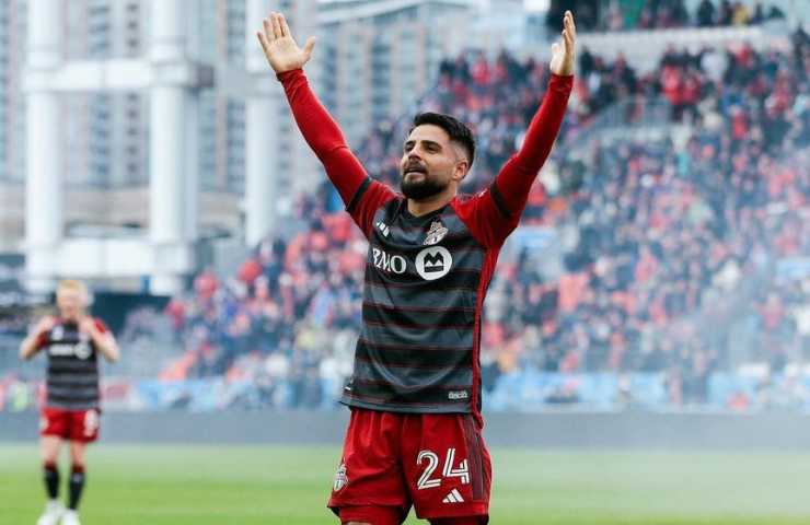 Lorenzo Insigne con il Toronto FC