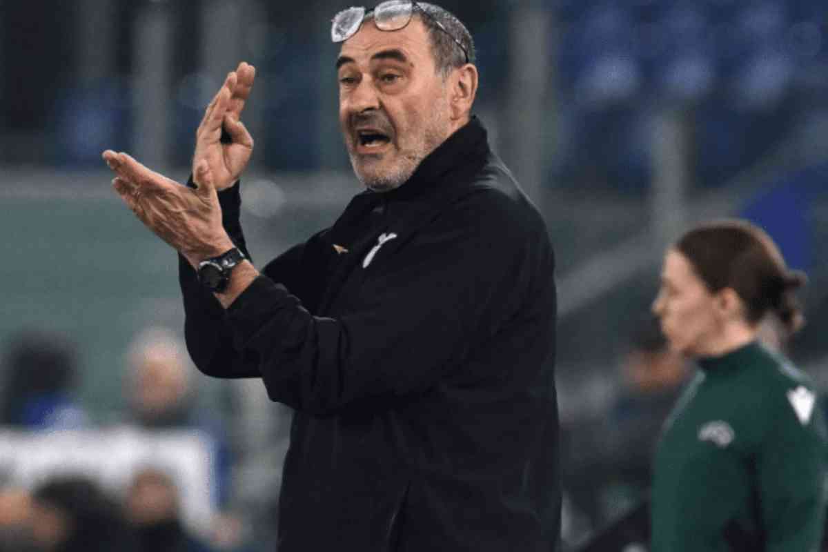 Maurizio Sarri in panchina