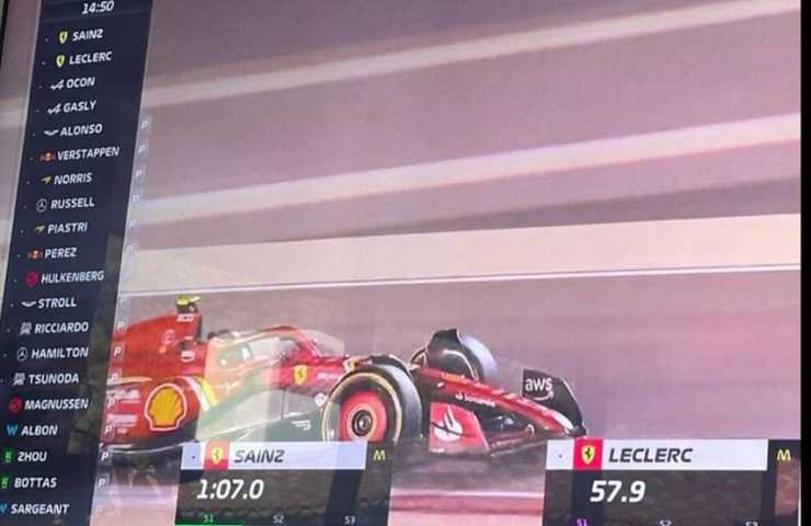 Stories di Jannik Sinner dove tifa Ferrari in televisione