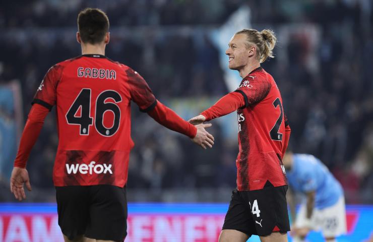 Gabbia e Kjaer Milan