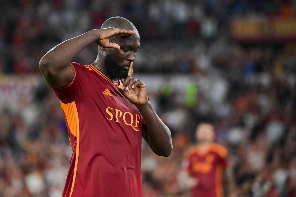 Lukaku con la maglia della Roma