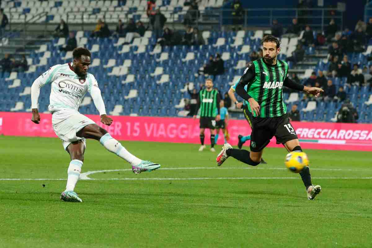 Salernitana Sassuolo formazioni